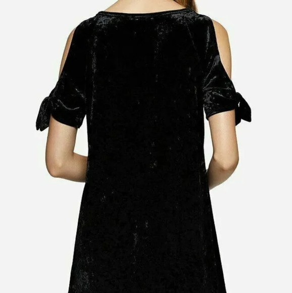 Velvet Cold Shoulder Dress - Picture 2 of 5